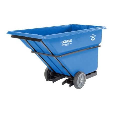 Quality Industries Forkliftable Extra HD Plastic Recycling Tilt Truck 1 Cu. Yd. Cap 800287BL